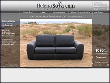 Aperu du site Helena Sofa - vente de canaps en cuir
