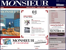 Aperu du site Monsieur - magazine masculin de l'homme lgant