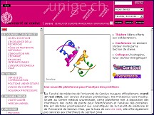Aperçu du site L'Université de Genève