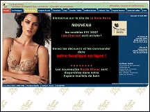 Aperu du site La Rose Noire - boutique de lingerie fine grandes marques