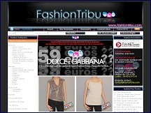 Aperçu du site Fashion Tribu - vêtements de grandes marques moins cher