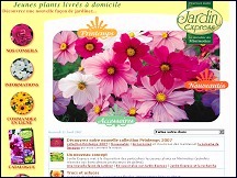 Aperu du site Jardin Express - vente de fleurs et plantes pour le jardin