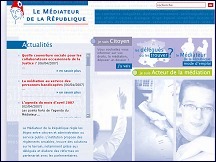 Aperu du site Le Mdiateur de la Rpublique