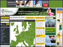 Aperu du site Golf Friends - clubs de golf en Europe
