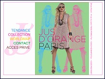Aperçu du site Jus d'Orange - collection de vêtements & prêt-à-porter pour femmes