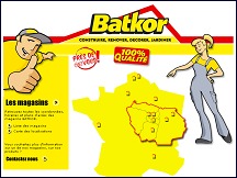 Aperçu du site Batkor - magasins de bricolage Batkor, matériaux de construction