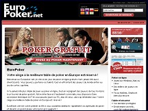 Aperu du site Euro Poker - jeu de poker en ligne gratuit