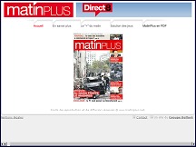 Aperu du site Direct Matin Plus - le quotidien rgional d'information gratuit