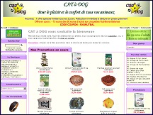 Aper�u du site Cat � Dog - produits pour le confort et le plaisir des animaux