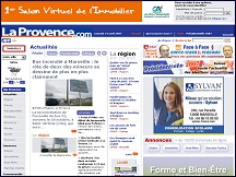 Aperçu du site La Provence de Marseille - journal quotidien La Provence en ligne
