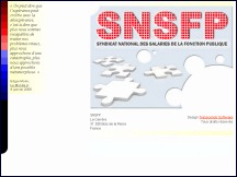 Aperu du site SNSFP - Syndicat national des salaris de la fonction publique