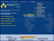 Aperçu du site Acfas