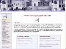 Aperu du site Institut Mtapsychique International