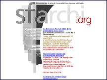 Aper�u du site Soci�t� Fran�aise des Architectes