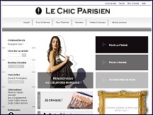Aperu du site Le Chic Parisien - vtements et accessoires, grandes marques  prix rduits