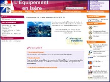 Aperçu du site DDE ISERE