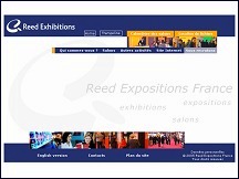 Aperu du site Reed Expositions - organisateur de salons, vnements, expositions