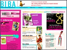 Aperu du site Biba - magazine mensuel fminin