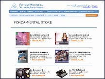 Aperu du site Fonda-Mental Store - produits anti-stress et relaxation