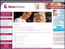 Aperu du site NurseAlliance - aide  domicile pour personnes dpendantes