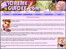 Aperu du site Icremeglacee.com - recettes de glaces, sorbets et crmes glaces