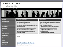 Aperçu du site Joackim Fain - Avocat Paris