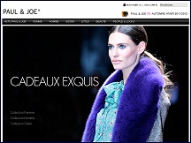 Aperçu du site Paul & Joe - boutique en ligne collection prêt-à-porter Paul & Joe