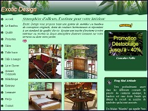 Aper�u du site Exotic Design : meubles en bambou, meubles exotiques
