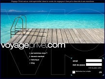 Aperu du site Voyage-Prive.com - ventes prives de voyages  prix discount