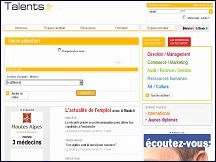 Aperu du site Talents.fr - offres d'emploi, recherche d'emploi