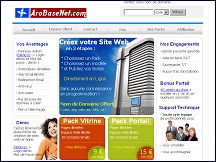 Aperu du site AroBaseNet.com - cration sites internet