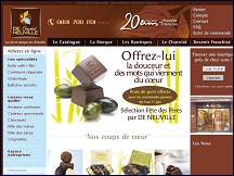 Aperu du site Les chocolats franais De Neuville