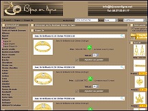 Aperçu du site Bijoux en Ligne - vente de bijoux en or, plaqué or, fantaisie