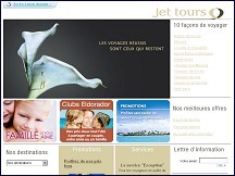 Aperu du site Jet Tours - agence de voyages en ligne, voyages haut de gamme