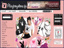 Aperçu du site Playboy Store - accessoires Playboy