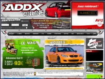Aperçu du site Addx Online - magazine en ligne dédié au tuning