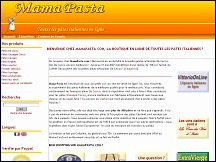 Aperu du site Mama Pasta - la boutique de ptes italiennes
