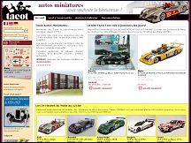 Aperu du site Tacot.com - boutique d'autos miniatures