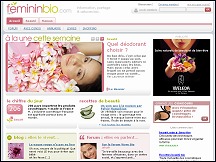 Aperu du site Fminin Bio - informations et astuces bio
