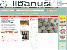 Aperu du site Libanus - vente de produits libanais et orientaux