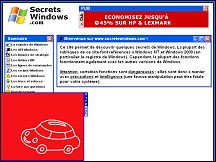 Aperu du site SECRETSWINDOWS.COM - Les secrets de Windows