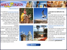 Aperu du site Maroc Horizon - tourisme et immobilier au Maroc