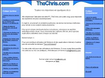 Aperçu du site TheChris.com - Windows par la pratique