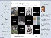 Aperu du site Luxe Magazine - webzine ddi au luxe et  l'art de vivre
