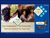 Aperu du site Les Champagnes de Vignerons