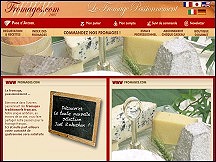 Aperu du site Fromages.com - vente de fromages en ligne