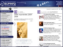 Aperu du site SUPINFO : Ecole Suprieure d'Informatique de Paris