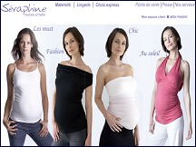 Aperu du site Sraphine - collection de vtements et de lingerie maternit