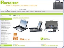 Aperu du site Rackstar - fabricant franais de PC industriels rackables