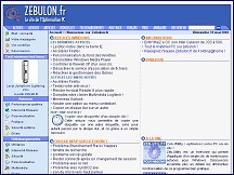 Aperu du site Zebulon.fr